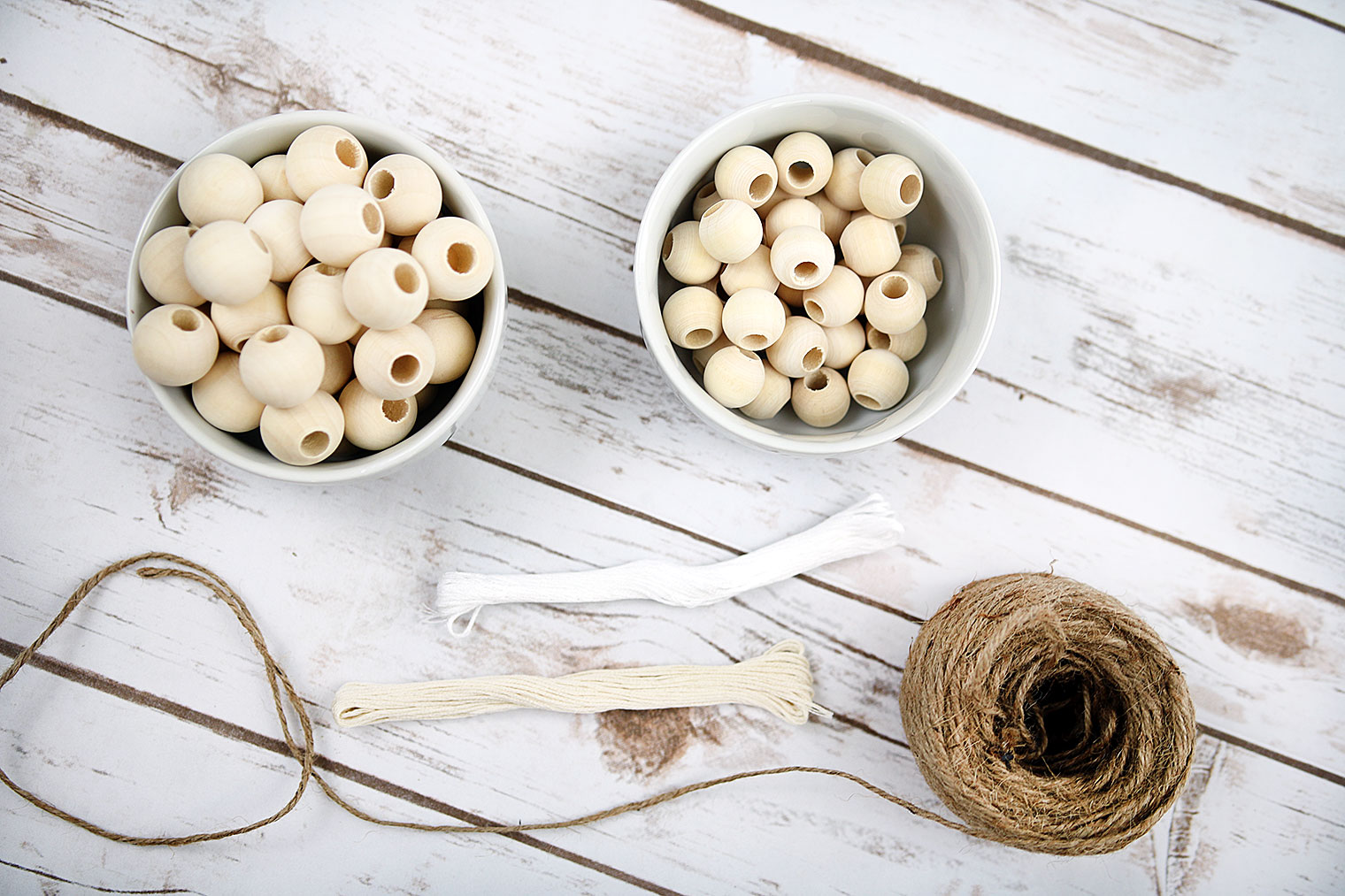 DIY Colorful Wooden Bead Garland - The Crafted Life