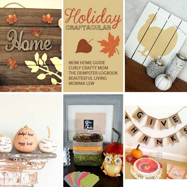 Holiday Craftacular Link Up: Pottery Barn Kids Inspired Thanksgiving Tablescape by Momma Lew