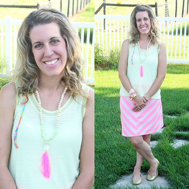 DIY Beaded Tassel Necklace