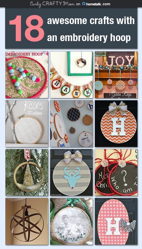 18 Awesome Crafts with an Embroidery Hoop on Hometalk.com