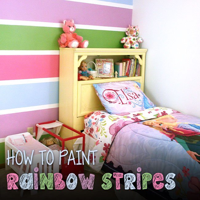 How to Paint Rainbow Stripes