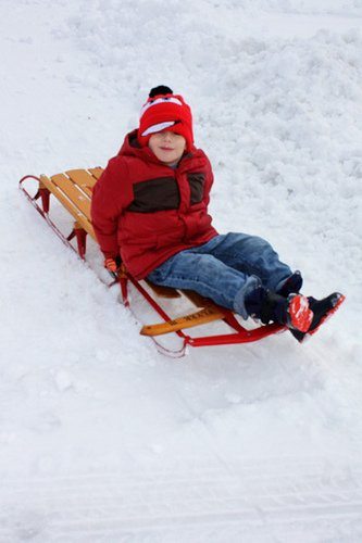 Snow Fun during Autumn’s Nap!