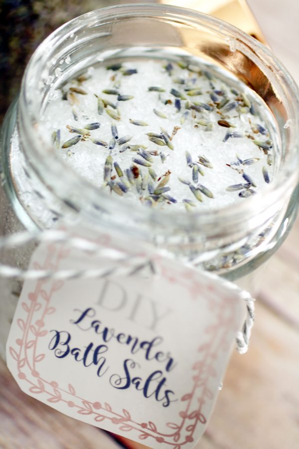 DIY Lavender Bath Salts Recipe w/ Printable Label for a Good Night's ...