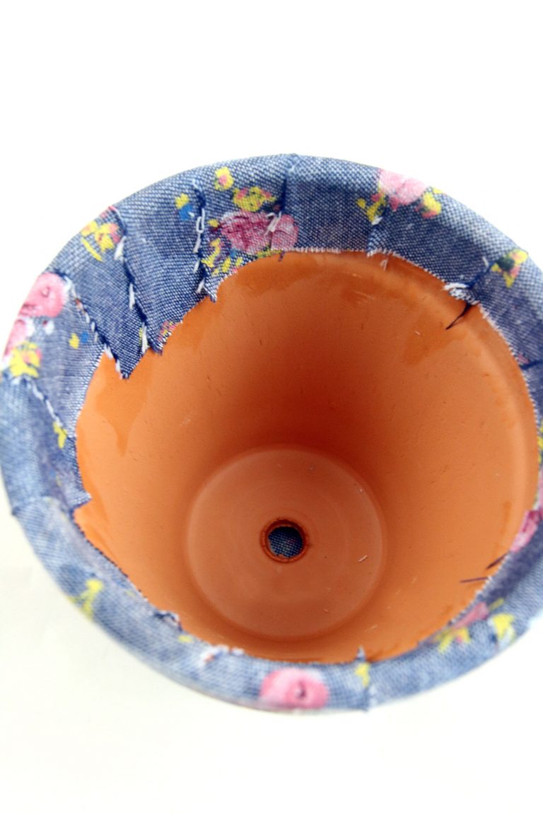 Floral Fabric Pot DIY & How to Clean Up Easier