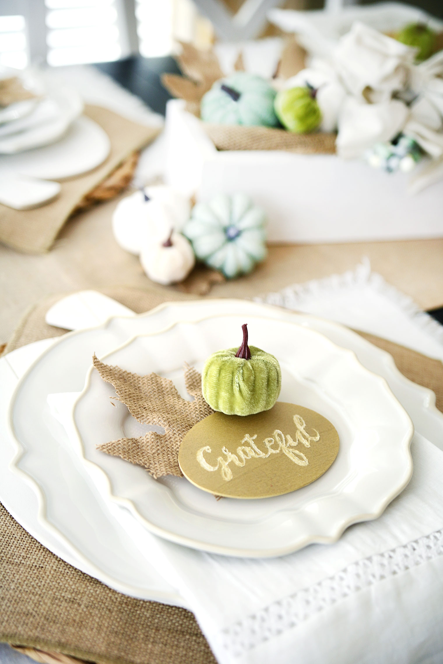 Fall Decorated Tablescape {Kitchen Reveal 2 of 3}